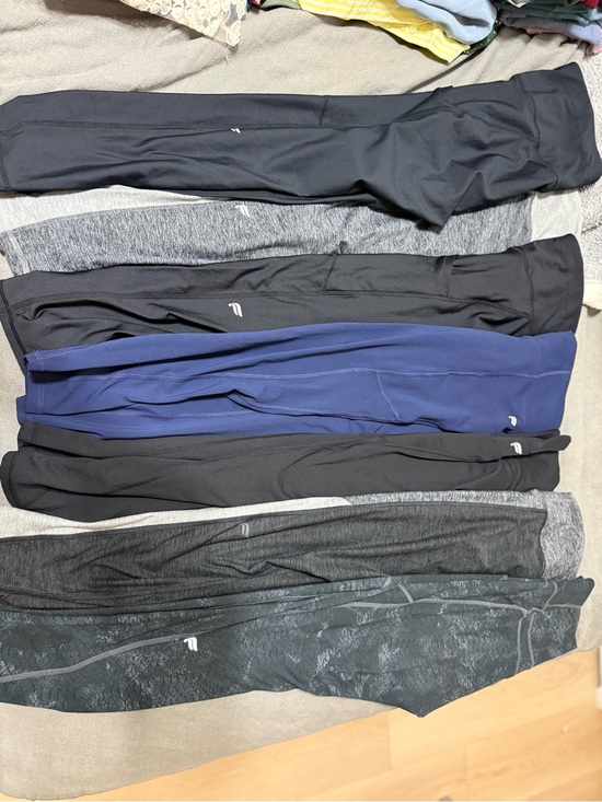 Fabletics Pants - Fabletics Black, Gray & Navy Athletic Leggings Bundle